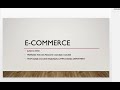 E commerce CGS1060C Final Project