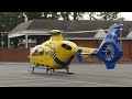 Air Ambulance (Helicopter) Taking Off from Jack's Car Park, Middlewich [Raw, Unedited, 4K]