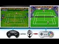 Andre Agassi Tennis - Sega Genesis vs Super Nintendo ᴴᴰ Comparison