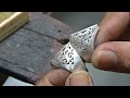 แหวผู้ชาย หัวหยก ฉลุลาย How to make silver ring  rings for men