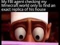 Minecraft FBI agent meme