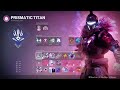 Solo Master Lost Sector The Conflux 42 light under with Prismatic Titan