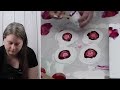 (596) Amazing Peach and Plum Balloon Dip Technique Painting