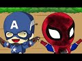 Spider Hulk Vs Giant Hulk And Wicked Witch - SuperHeroes Cartoon