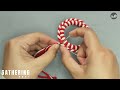 DIY Mini Wreath Tutorial | Macrame Wreath Ornament Using Half Hitch Knot