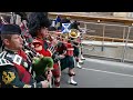 2 SCOTS The Royal Highland Fusiliers parade Edinburgh's Royal Mile