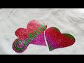 make T-shirt glitter stickers with hot melt Glue gun