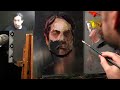 Portrait Painting Tutorial | ALLA PRIMA on METAL (The Entire Process)