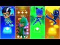 Romeo 🆚 Night Ninja 🆚 Gekko 🆚 CatBoy || PJ Masks 🎶 Tiles Hop EDM Rush