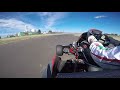 Kart Racing - Onboard Scott Hargrove Battle with Kevin