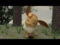 Pokedex 133 Eevee - Eevee is hungry - Pokemon 3D animation