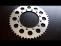 Cool sound made by a motorcycle sprocket