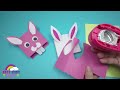 How to Make a Paper Bunny Hand Puppet | Easter Craft for Kids
