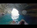 Grotte de Sdragonato: exploring the Dragon's Grotto in Corsica with an inflatable kayak (Itiwit 100)