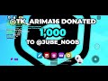 I got donated 1k in literally pls donate 0: