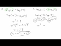 Let's Talk Math - Logarithm Practice Problems Part 2/4