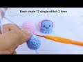 Crochet Amigurumi keychain For Beginners// Ccrochet Amigurumi keychain tutorial// octopus keychain