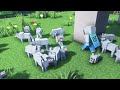 ⛏️ Minecraft Tutorial :: 🐺 Cute 1.21 Wolf Statue House 🏠 [마인크래프트 새로운 늑대 모양 집짓기 건축 강좌]