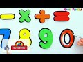 Four Operations and Numbers Drawing, Painting, Coloring for Kids and Toddlers | Learn Numbers #304