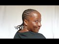 How I cornrow my own hair, beginner friendly| short natural 4c  hair tutorial?