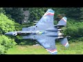 USAF Special Day in the Mach Loop with Special  F-15 Strike Eagle Low Level Wales 4K