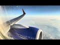 Southwest Airlines Boeing 737-700 morning taxi and takeoff in Reno full flight to Chicago Midway