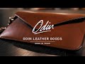 Making the PERFECT Italian leather clutch with wrist strap! - ASMR