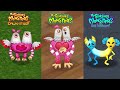 Dawn Of Fire Vs My Singing Monsters Vs The Lost Landscapes | Redesign Comparisons | Banjaw Vs Banno
