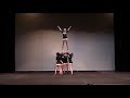 Round Valley High School Cheer Team Five Girl Stunt