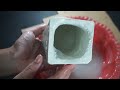 DIY Handmade Terrazzo Pots from white cement and cardboard - Gardening Tips