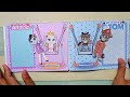 🐱🐈👶DIY PAPER DOLL BABY TOM AND BABY ANGELA IN REAL LIFE || MY BABY TALKING TOM ANGELA 🚿🍽️