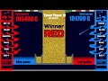 Gold Tower Collapse [RED vs BLUE Gold Battle] - Marble Race in Algodoo