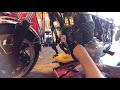 1977 Honda CB750 Motorcycle Rebuild Project - Video 3 - Putting Engine Back In Its Frame