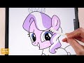 How To Draw My Little Pony Diamond Tiara - easy drawing, coloring