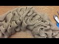 How To Make A Burlap Wreath: Pull-Through Method