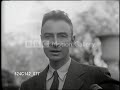 Scientist J. Robert Oppenheimer speaks about atomic bombs at the Capitol Building in Washington, DC