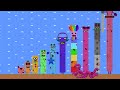 Ultimate Clash: Mario and Numberblocks 1 Take on the Biggest Zombie Numberblocks Maze|Game Animation