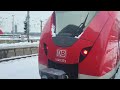 Köln im Schnee Teil 1 Köln Hbf Ausfahrt Hohenzollernbrücke