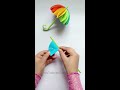 How To Make Beautiful Umbrella With Color Paper | DIY Paper umbralla easy