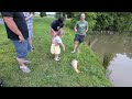 Gregg & Taryn catch THE BIGGEST fish ever at the Spotts pond. May 2024 vacation.