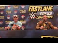 John Cena and LA Knight WWE Fastlane Press Conference