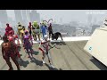 GTA 5 SpiderMan Epic Falls, Hilarious Superheroes Hard Knocks Moments! (Falls Ragdolls Moments)