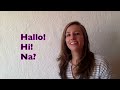 GERMAN LESSON 1: Learn German for Beginners - German Greetings 🤗