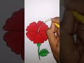 How to draw China rose । Hibiscus flower drawing। জবা ফুল ড্রয়িং। Joba ful drawing