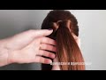 Простые Прически с бантиком на длинные волосы/Coiffure avec noeud papillon🎀long Hair bow tutorial