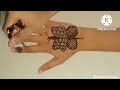 Navratri Special Back Hand Mehndi Design|| Festival Mehndi || New Design 2024