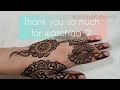 New beautiful freestyle henna design | new design tutorial | latest beautiful back hand design