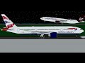 Paint3D drawings of British Airways 777-200 and Virgin Atlantic A330-300 at Grenada (TGPY)