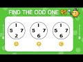 Find the ODD Number and Letter | Find the ODD One Out | Emoji Quiz | Easy, Medium, Hard