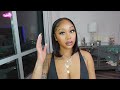 NO BLEACH!! UNDETECTABLE Clear Lace Bob Wig Install ft. XRS Beauty Hair